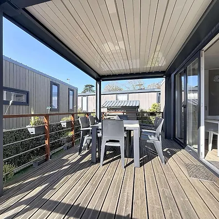 Semesterbostad Mobil-home Confort 3 Ch, Piscine Chauffee, 200m Plage, Parking, Wifi, Animaux Admis - Fr-1-361a-72 Jullouville-les-Pins