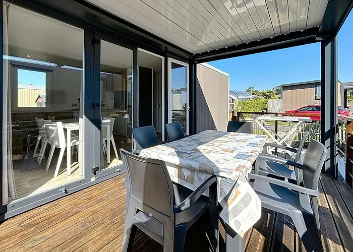 بيت للعطل Mobil-home Confort 3 Ch, Piscine Chauffee, 200m Plage, Parking, Wifi, Animaux Admis - Fr-1-361a-72