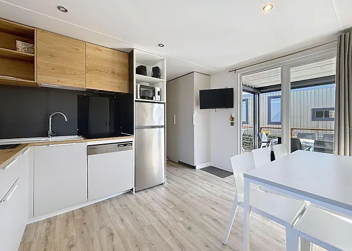 بيت للعطل Mobil-home Confort 3 Ch, Piscine Chauffee, 200m Plage, Parking, Wifi, Animaux Admis - Fr-1-361a-72 جولوفيل ليه باه