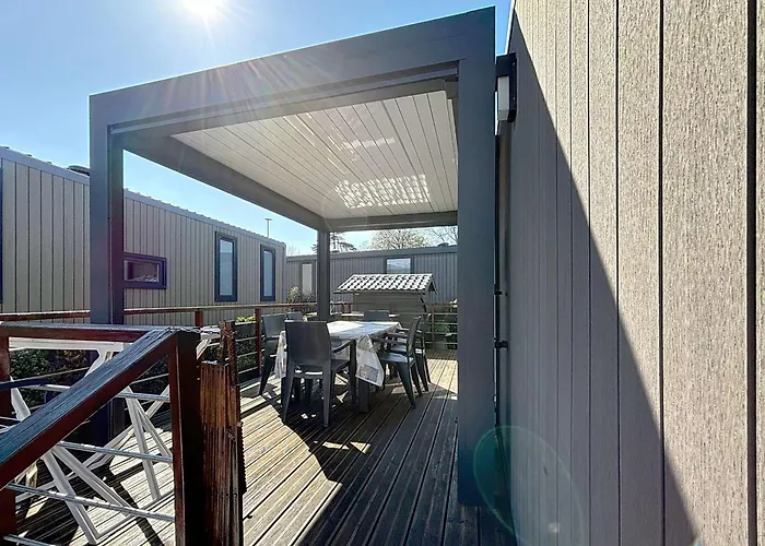 Mobil-home Confort 3 Ch, Piscine Chauffee, 200m Plage, Parking, Wifi, Animaux Admis - Fr-1-361a-72 * جولوفيل ليه باه